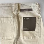 DL1961  Women's Rachel High-Rise Instasculpt Flare Raw Hem Ecru Size 25 | NWT Photo 7