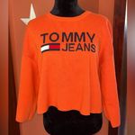 Tommy Hilfiger Jeans Orange Cropped Logo Sweater Photo 1