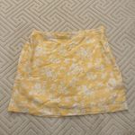 Abercrombie & Fitch Abercrombie Yellow Floral Linen Skirt Photo 1