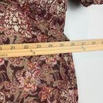 Dress Barn Top Womens 2X Brown Multicolor Paisley Balloon Sleeve Peasant Blouse Photo 6