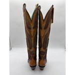 Corral Western Leather Yellow Artisan Denim Embroidery OTK Stud Boot A4701 8 Photo 4