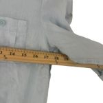 Columbia  Women‎ Size Small Baby Light Blue Linen Blend Long Sleeve Top Photo 7