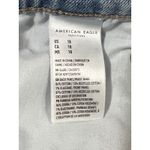 American Eagle Relaxed Denim Shorts Size 18 Ripped Distressed Frayed Hem Blue Photo 4