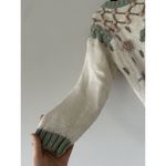 Carolina Colours Vintage Knitted Floral Embroidered Pastel Funky Sweater Size M Green Size M Photo 8