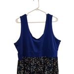 Torrid Blue Black Sleeveless Above The Knee Scoop Neck Mini A-Line Dress Size 3X Photo 4