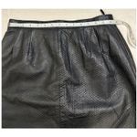 wilson's leather WILSONS Black Genuine Leather Luxe Snake Reptile Textured Skirt Vintage MEDIUM Photo 4