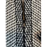 St. John  Knit Jacket Size 14 Black Ivory Zip Front Made USA Tweed Blazer Womens Photo 5