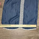 Chelsea & Theodore Denim Chambray Embroidered Dress 100% Tencel Size S Blue Photo 5