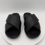 FitFlop  iQushion D-luxe Padded Size 8 EU 39 Black Leather Criss Cross Sandals Photo 2
