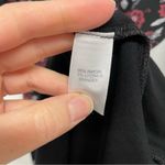 J Jill Black Floral Long Sleeve Mini Dress Womens XS Shift Stretch Casual Fall Photo 2