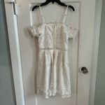 Francesca's  Ivory White Lace Mock Neck Mini Dress Women's Size X-Small XS Photo 4