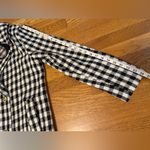 OVI Black and White Checkered Coat size M Photo 10