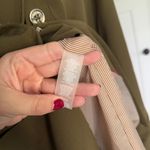 Tommy Hilfiger NWOT  Women's Double Breasted Blazer Green Gold Button Photo 5