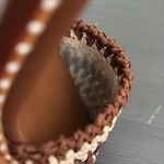 Ulla Johnson RARE Deia High Block Heel Sandal Woven Ankle Strap Natural EU40 Photo 9