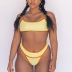 Sienna swim high rise bikini bottom Yellow Photo 0