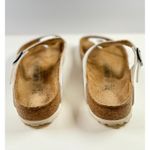 Birkenstock Gizeh Sandals Brown White Birko Flor Flat Flip Flops Thong 39 US 9 Photo 4