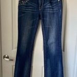 Miss Me  Boot 29 Studded Boot Jeans Flap Pockets Western Style JE5141BL Photo 0