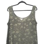 Vintage True Y2K Giovana USA Women's M Tank Dress Floral Sleeveless Sage Green Photo 9