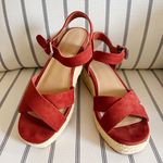 Francesca's Burnt Orange Espadrilles Photo 1