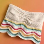 American Eagle  Live Your Life Crochet Mulitcolor Crop Tube Top XS Photo 1