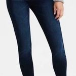 American Eagle Dark Wash High Rise Skinny Jeans Size 0 Long 0L High Waist Jeans Photo 0