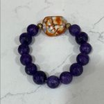 Purple Beaded Bracelet with Glossy Finish Photo 3