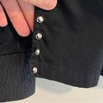 COOGI  Black Studded Embroidered Full Button Down Long Sleeve Blouse Top Size L Photo 4