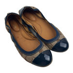 Coach Wanda Signature Logo Canvas Flats Size 7.5 Photo 0