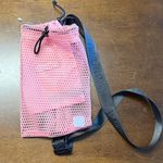 NWOT Free People Movement Mesh Sling Bag Double Bag Design Drawstring Bag Pink Photo 1