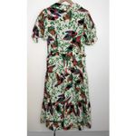 Derek Lam 10 Crosby Buffy Belted Bird Print Shirt Dress Womens Linen Size 6 White Photo 3