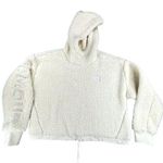 Under Armour Sherpa Hoodie XL Cropped Plush Comfort Spellout Be Seen Pullover Photo 0
