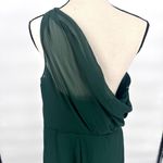 Birdy Grey  Kira Dress‎ Chiffon Emerald Size XXL Bridesmaids Prom One Shoulder Photo 5