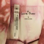 Love Tree Leggings Tie Dye Ribbed Pull On Stretch Pink White Size L Photo 2