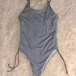 SheIn Blue Adjustable Sides One Piece Swimsuit Photo 1