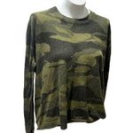 VICI Women's Camouflage Knit Long Sleeve Top Size L Green Casual Photo 4