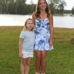 Stacees floral homecoming dress Blue Size 0 Photo 3