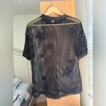 iHeartRaves  Starstruck Reflective Oversized T-Shirt - Black/Grey Photo 1