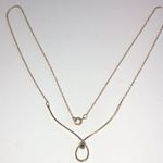 Avon Vintage Gold Filled 1/20 14k GF .1 CT Diamond Chip Dainty Necklace Photo 5