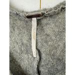 Free People  Gray Wool Blend Slouchy Scrunch Sleeve Sweater - Size - Medium Photo 4