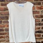 National Wildlife Federation Beige Knit Sleeveless Tank Top Women's Size XL Photo 0