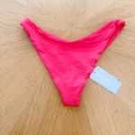 L Space Bikini Bottom Womens Medium Pink Cabana Barbiecore Swimwear Beach Retro Photo 5