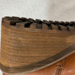 Zodiac  10M Julia Brown Faux Leather Wedge Lug Ankle Platform Boot Zipped Comfort Photo 8