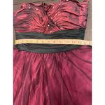 Hannah S Burgundy Holiday Party‎ Dress Black Tulle Rhinestone Sze 4 Whimsigoth Christmas Photo 9