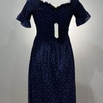 Vine & Love SALE! Navy Smocked Dotted Maxi Dress Size M NWT Photo 1