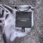 Talbots Collection Wool Alpaca Charcoal Grey Bow Collar Mid Length Winter Coat Photo 3