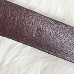 VINTAGE Whiskey Brown‎ Genuine Leather Skinny Belt Classic MInimalist 90s Small Brown Photo 7