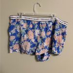 Victoria's Secret  Floral Boxer Sleep Shorts Logo  Size XXL Comfy Blue Pink Photo 0