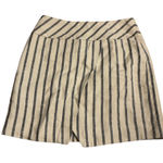 J.Crew  100% linen Cream and Navy‎ Striped Skirt Photo 0