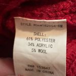 MELLODAY  Women's sweater Long Sleeve Two Pockets Pullover In Deep Red Size M Photo 8