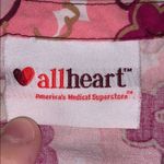 All Heart pink floral medical dental scrub top Photo 3